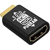 FUERAN HDMI edid Emulator Adapter,4K-HDR(default-1920X1080@60Hz) emulators,Reliable Pass-Through for Video Splitters, Extenders, AV Receivers –Plug & Play