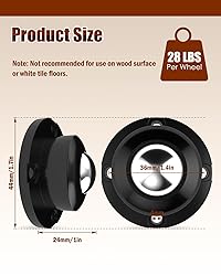 Self Adhesive Caster Wheels - 360° Swivel Wheels