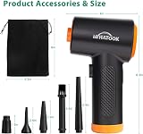 WHATOOK Compressed Air Duster Electric 60000 RPM 3-Speed USB-C view 3