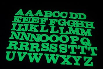 Amazon Com 50 Piece Glow In The Dark Alphabet Set Home Improvement