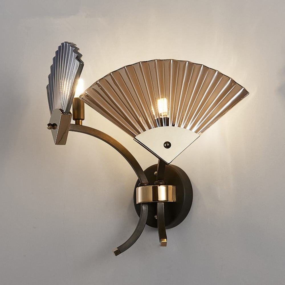 Decoración de exterior WXW Lámpara de Pared Decorativa del Vidrio del