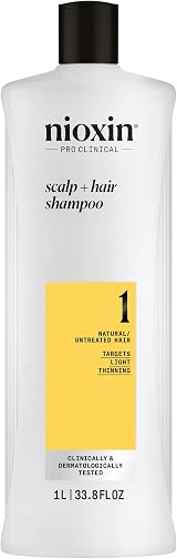 Nioxin System 1 Scalp + Hair Shampoo 1l for Natural Hair Light Thinning