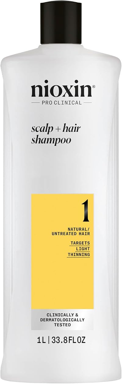 Nioxin System 1 Scalp + Hair Shampoo 1l for Natural Hair Light Thinning