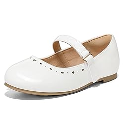 K KomForme Girl's Ballet Flats Non-Slip Soft Mary