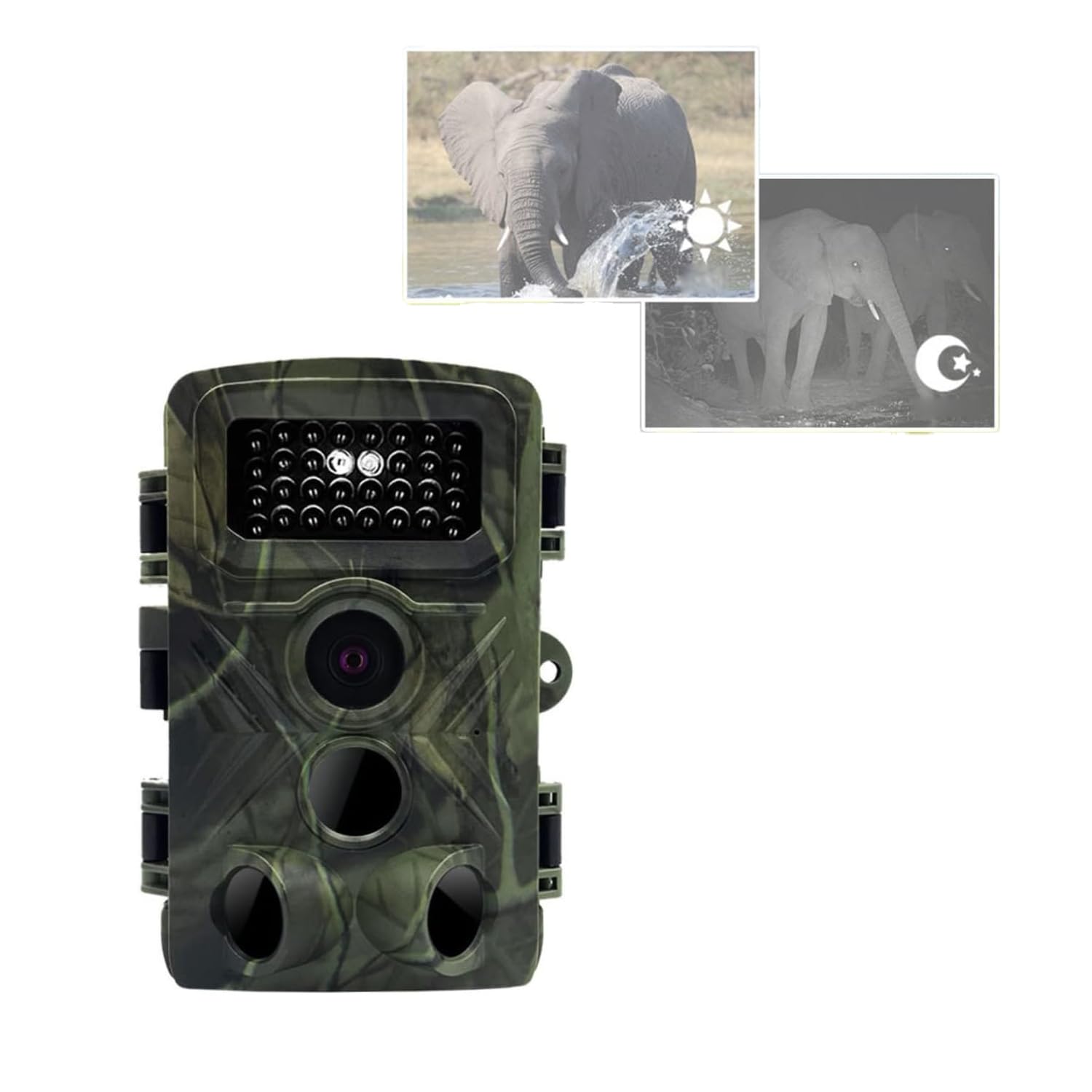 zalati Trail Camera Wildlife Camera PR3000 36MP 1080P Water-resistant IP66 Infrared Camera for Garden Camera Trap and Outdoor Nature Wildlife Scouting Hunting