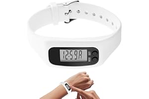 Step Watch | LCD Display No App Required Monitor - Calorie Counter Step Pedometer Watch - for Daily Travel Commute Weekend Wa