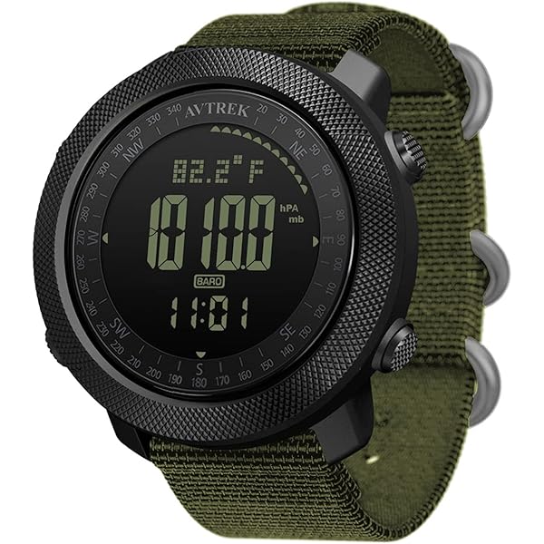Montre Outdoor Survie – Vision Nocturne, Boussole, 50M étanche – NEUVE