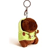 LOTUSTAR Purse Charms for Handbags Capybara Plush Cute Keychains Sweater Capibara Girly Bag Keychain Charms Set