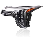 Jescarno Front Left Driver Side LED Headlight Lamp Assembly Compatible With Kia K4 2025 Replace For 92101-GG140 (Left Driver Side)