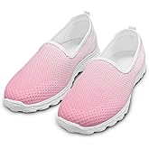 HERCHA Pink Round Toe Cute Shoes for Office Work Women Elegant Slip On Flat Lightweight Comfortable Walking Shoes Women Summer Casual Daily Wear Gifts for Wife Mom Sister