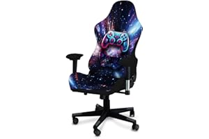 QYZDLM Gaming Chair Covers, 3D Printing Stretchable Soft Non-Slip Easy to Install Gamer Chair Cover with Armrest Cover(No Chair)(A)