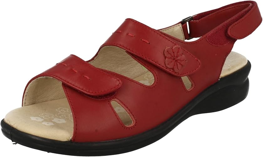 ladies wide fit velcro sandals