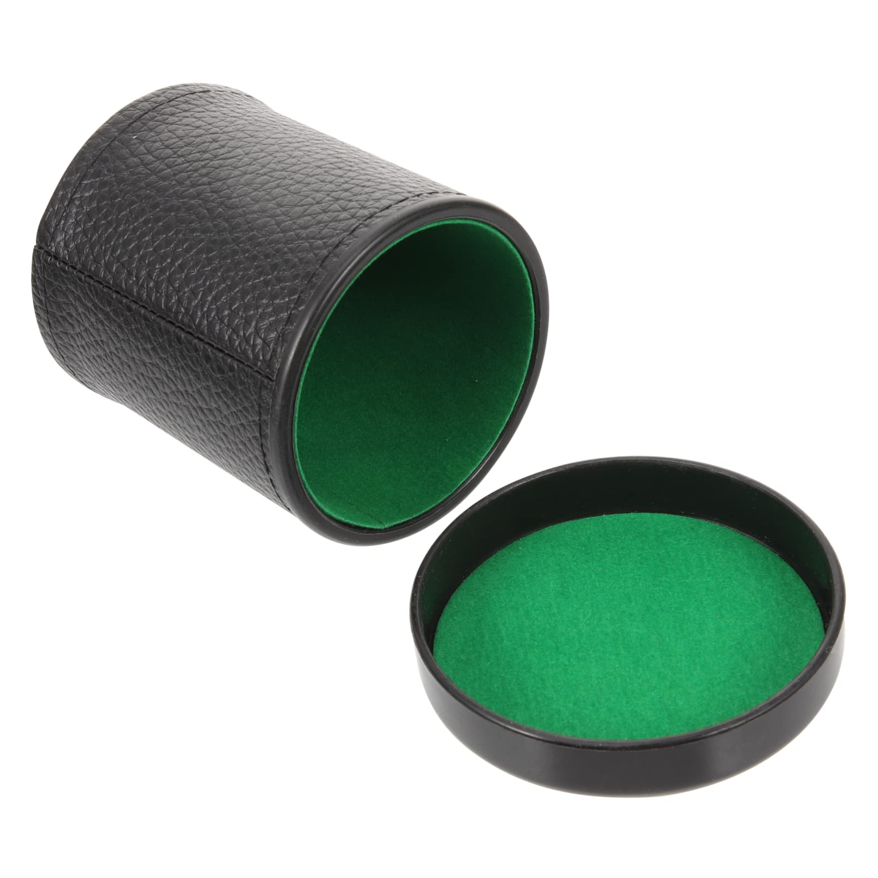 Toyvian Dice Game Cup 1 Set Silent Leather Sieve Cup plastic bar dice game vintage Bar