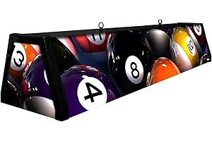 BOURBON STREET LIGHT WORKS 44" Acrylic Pool Table Light, Rack'em Up