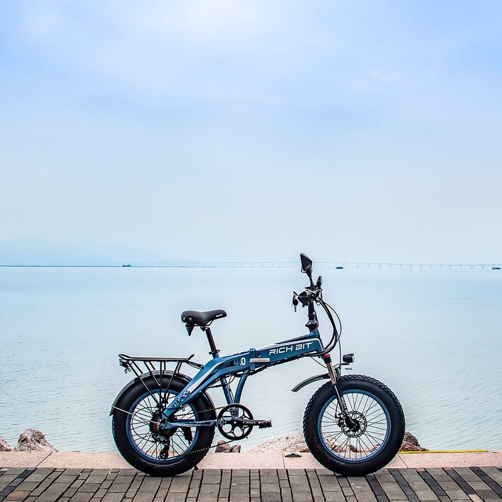 RICH BIT 20" Fat Tire Electric Bicycles, RLH-016, 500W Folding Mountain Snow ebike