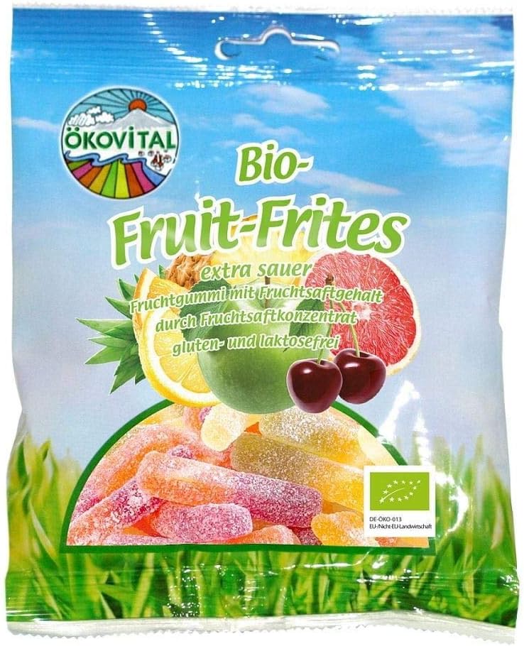 Fruit Acid Jellies Without Gluten Free Lactose BIO 100 g - OKOVITAL