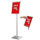 DISPLAYSWORKER Adjustable Heavy Duty Pedestal Sign