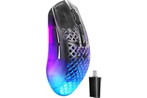 SteelSeries Aerox 3 Wireless Gen 2 - Super-Light 68g Gaming Mouse, 4K Polling, 26K DPI Optical Sensor, 200 Hour Battery, IP54