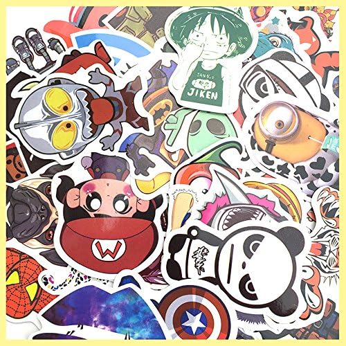 Pack of 100 Finest Quality Graffiti Car Bumper Stickers Random Patterns Perfect To Personalize Laptops Skateboards Luggage Bikes Bicycles