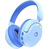 iClever BTH20 Active Noise Cancelling Headphones for Kids, 60H Play Time, Fast Charging, Safe Volume 80dBA, Bluetooth5.4, Awa