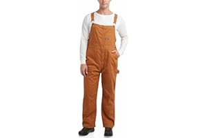 Bass Creek Outfitters Men's Insulated Duck Canvas Work Overalls - Heavy Duty Water Resistant Workwear Bib for Men, Size:M-XXL