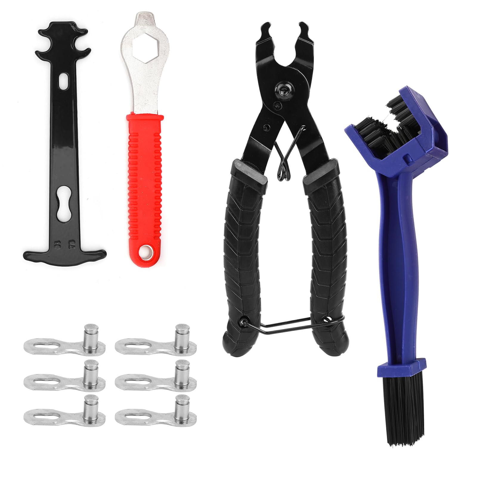 AWSGHLF Bike Chain Tools Set, Bike Chain Repair Tool Kit Set, Bicycle Link Plier Chain Cutter Chain Inspection Caliper Included for 6/7/8/9/10 Speed mountain bike bicycle chain repair set