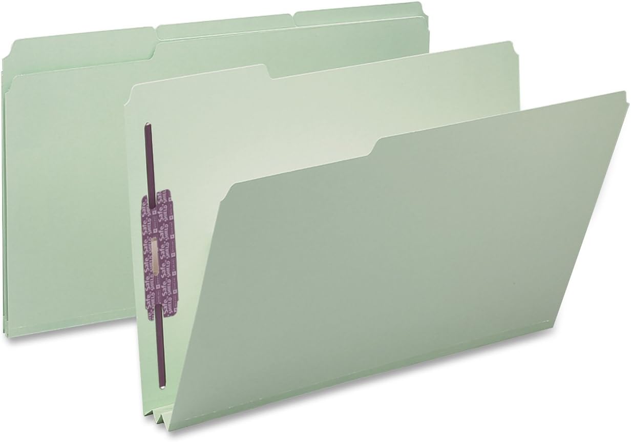 Smead Pressboard Fastener File Folder with SafeSHIELD