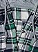 Asher Women Classic Long Sleeves Cotton Hoodie Button-up Plaid Shirts (Tag size XXL,US L, Green)