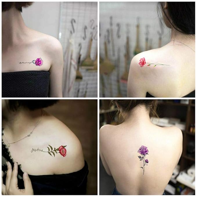 Original Fresco Tatuaje Pegatinas Coreano Impermeable Hembra