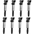Set of 8 Ignition Coil Packs for 4.4L 4.8L V8 BMW X5 650i 645Ci 550i 545i 750i 745i 750Li 745Li Z4 2002 2003 2004 2005 2006 2007 2008 2009 Coils 4.4 4.8 OE# UF522 12131712219