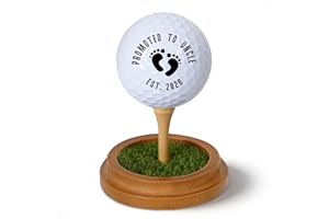 Pregnancy Reveal Gifts for Uncle, Pregnancy Announcement Gifts, Promoted to Uncle Golf Ball Display Stand Holder Lifelike Tur