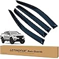 LETINGFAR Window Visors Rain Guards for Ford Ranger Supercrew 2019 2020 2021 2022 2023 Accessories, Wind Deflectors Vent Shades for Ford Ranger