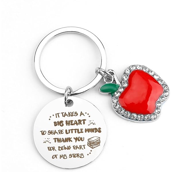 ChillOutPal Teacher Appreciation Gifts - Teacher Keychain Set Perfect Christmas and Valentines Day Gifts for Teachers, 3pc-bee