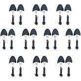 Ahberxig 10 Pairs Plastic Shoe Trees for Men (Black)
