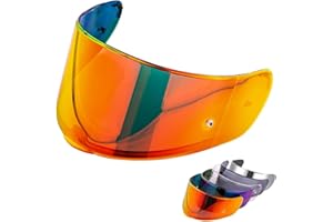 VCOROS Helmet Visor Shield For FT2 VECTOR Helmet For SEDICI Strada II and For Strada 3 FF801 FF397 Helmet Shield Replacement(Chrome Red)