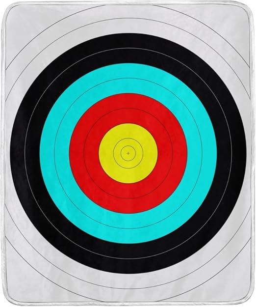 Amazon Com Leisisi Archery Target Print Blankets Throw Blanket