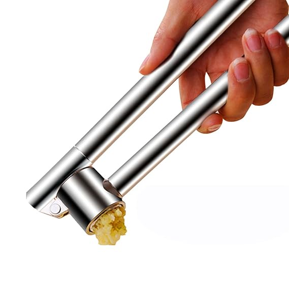 Knoblauchpressen Edelstahl Verlängerter Griff Knoblauchpresse