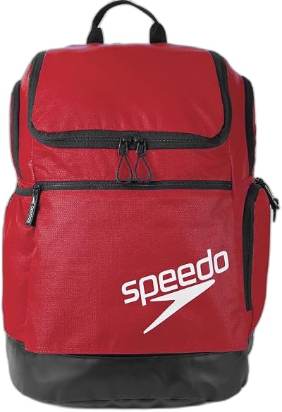 Speedo Teamster 2.0 Rucksack 35L Backback Swim Bag Red One Size