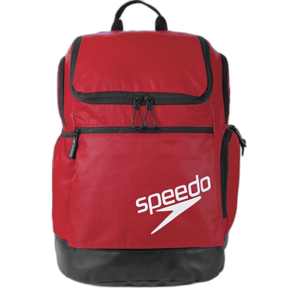 Speedo Unisex-Adult Teamster 2.0 Rucksack 35l Backpack | Swim Bag | Training | Backpack Backpack, Red, One Size