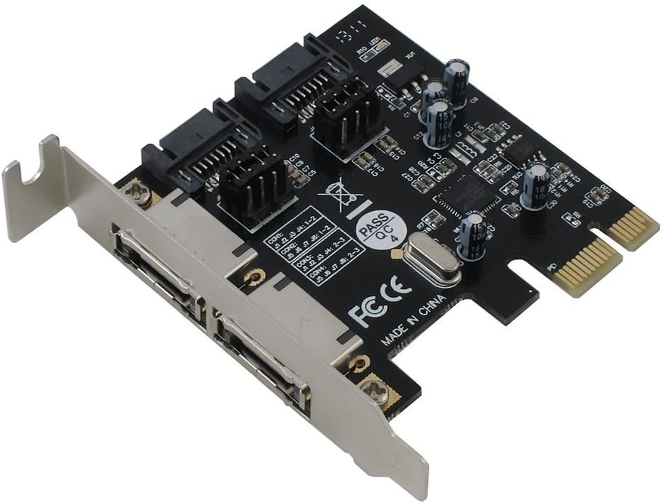 SEDNA - PCI Express (PCIe) 2 Port SATA III 6.0 Gbps Host Adapter with Low Profile Bracket
