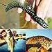 Sougayilang Soft Bait Curl Tail Grubs Fishing Lures Lifelike Worms Bait 3 Colors Pack of 10PCS-Green