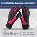 TrailHeads Lightweight Running Gloves for Women – Moisture Wicking & Touchscreen Women’s Gloves with Anti-Slip Grip – Ideal for Cool Weather Workouts & Outdoor Activities Black/Pink