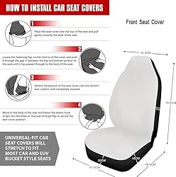 Semiouray Retro Peacock Feathers Car Seat Covers