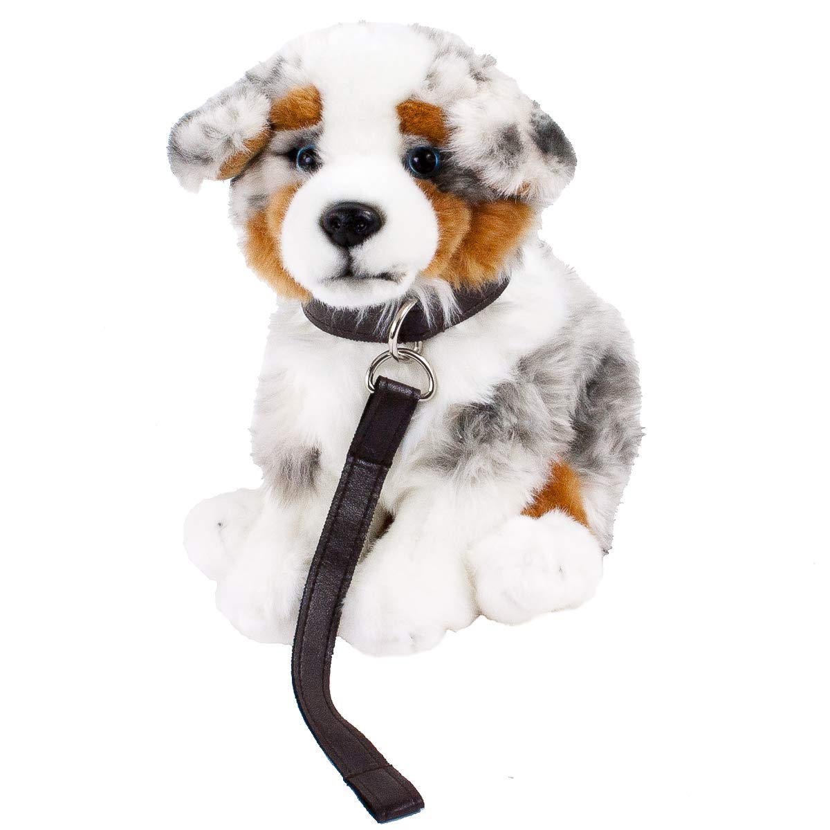 Teddys Rothenburg Cuddly Toy Australian Shepherd Sitting Grey / White / Brown 26 cm Plush Dog