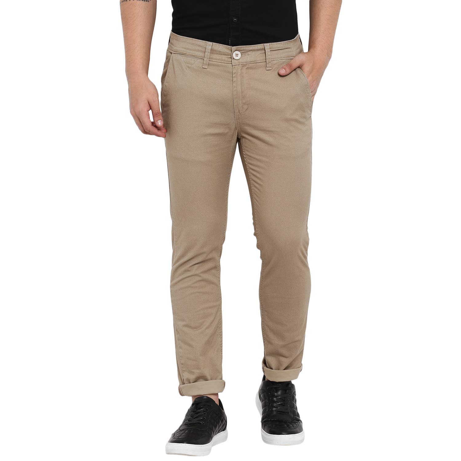 Buy Mufti Men's Slim Fit Casual Trousers at Amazon.in