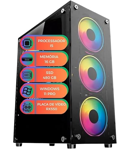 CPU GAMER INTEL CORE I7 3770 3,90 TURBO B75M SSD 480GB 16GB DDR3