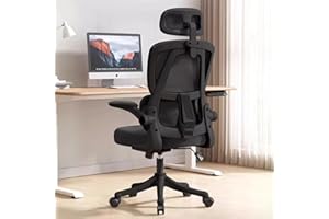 XUEGW Ergonomic Office Chair Comfort Home Desk Chair Adjustable High Back Mesh Chair Lumbar Support Computer Chair,Black