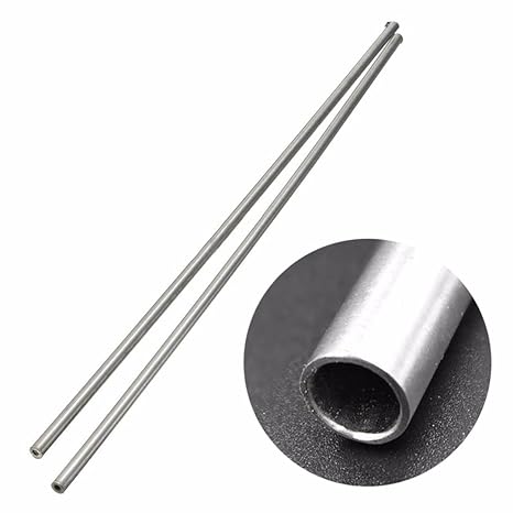 2 Stücke 304 Edelstählen Kapillarrohr Länge 500 mm Edelstahl Rohr (OD 5mm ID 3mm)