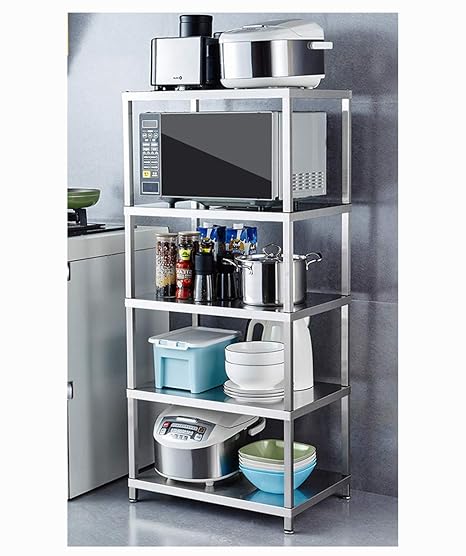 La cocina Bastidor de almacenamiento Estante de cocina de acero ...