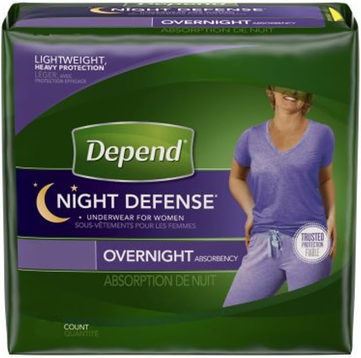 Depend Women's Night Defense Pull-On Underwear - Small, 32/Case